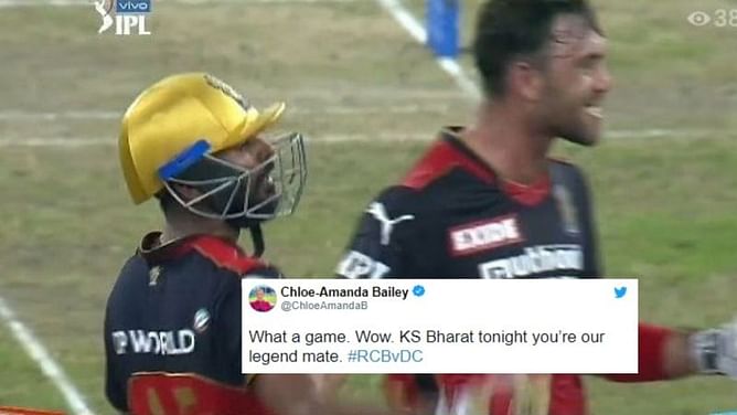 IPL 2021: "All hail KS Bharat!"- Fans erupt as RCB win thriller