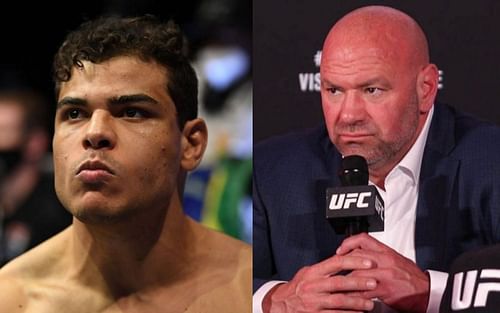 Paulo Costa (left) and Dana White (right)