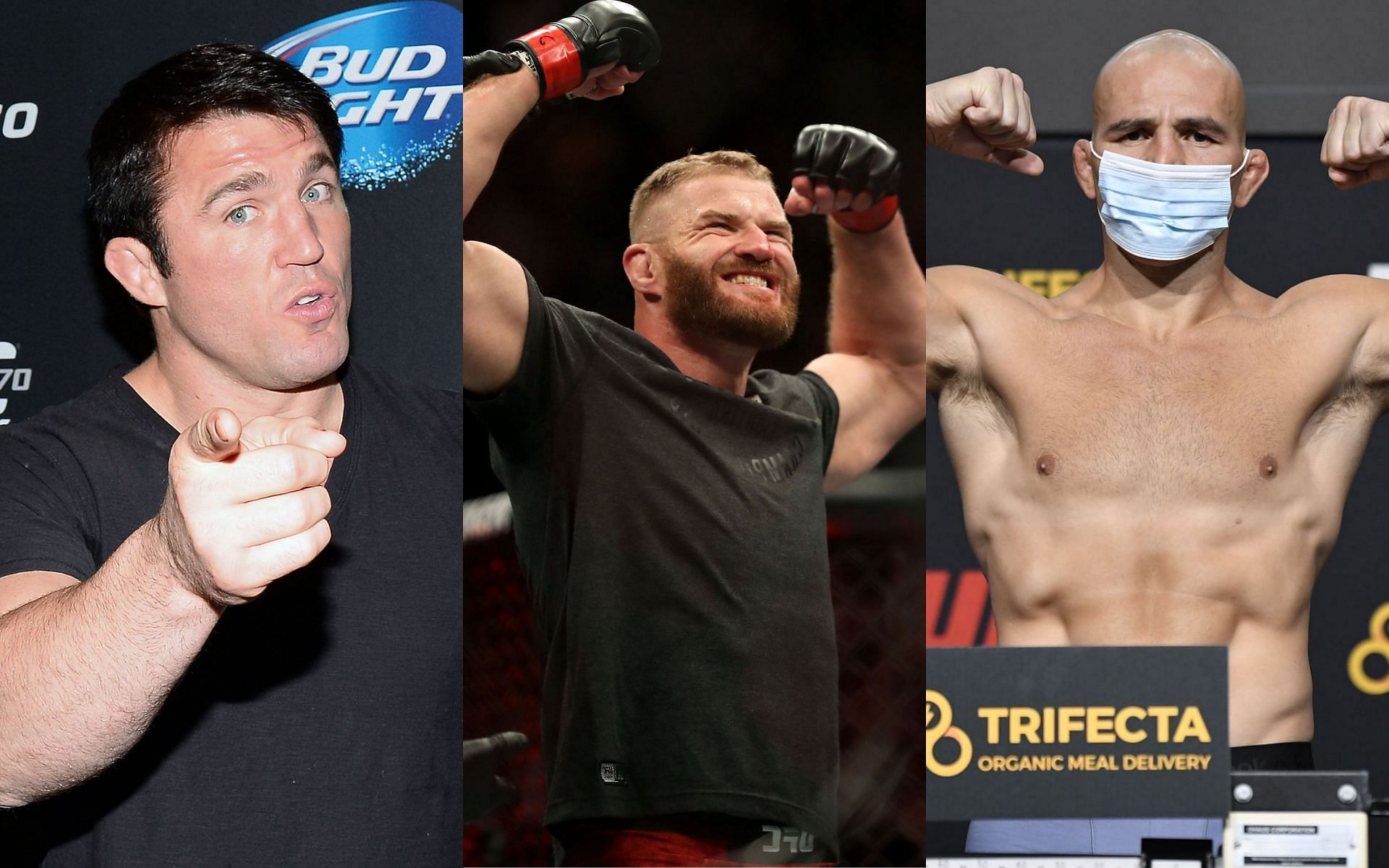 Chael Sonnen (left), Jan Blachowicz (center), Glover Teixeira (right)