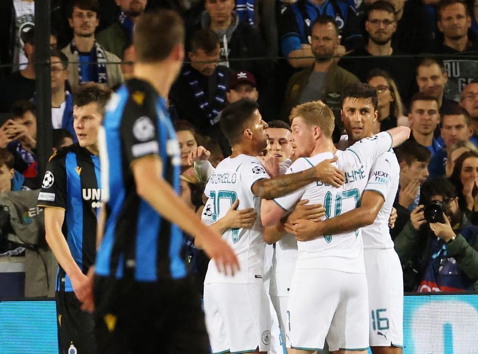 Manchester City made light work of Club Brugge.