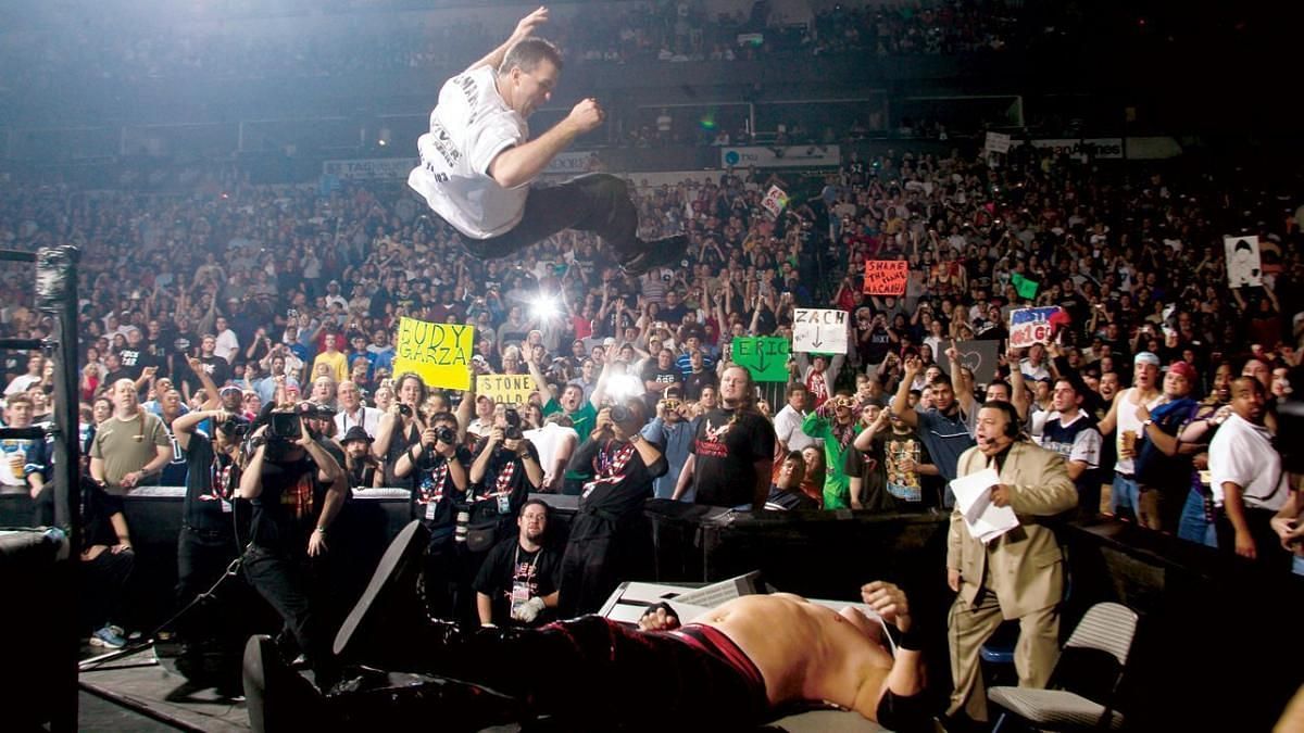 Shane McMahon in an epic clash against The Big Red Machine, Kane