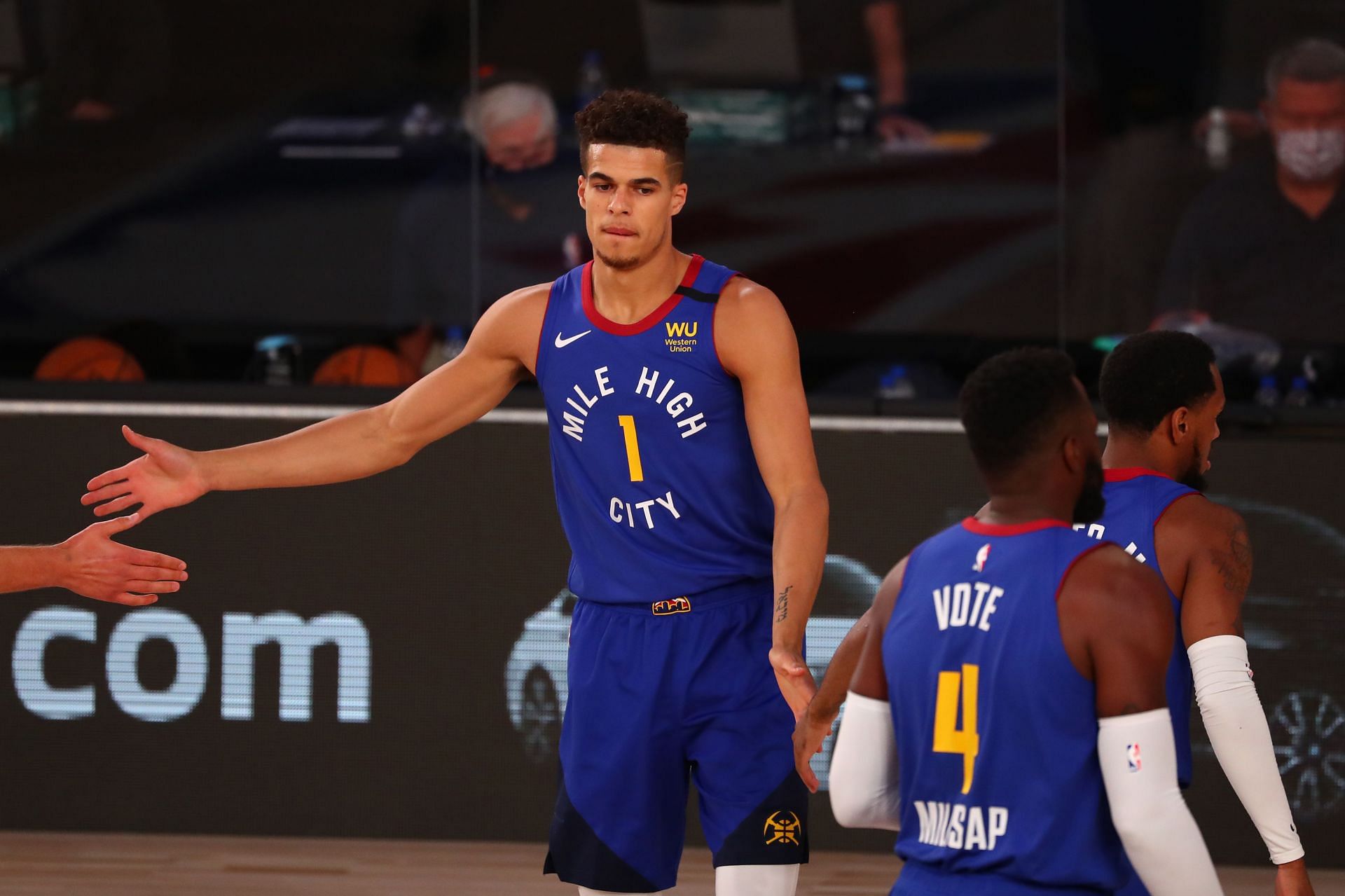 Michael Porter Jr. of the Denver Nuggets during the 2020 NBA playoffs