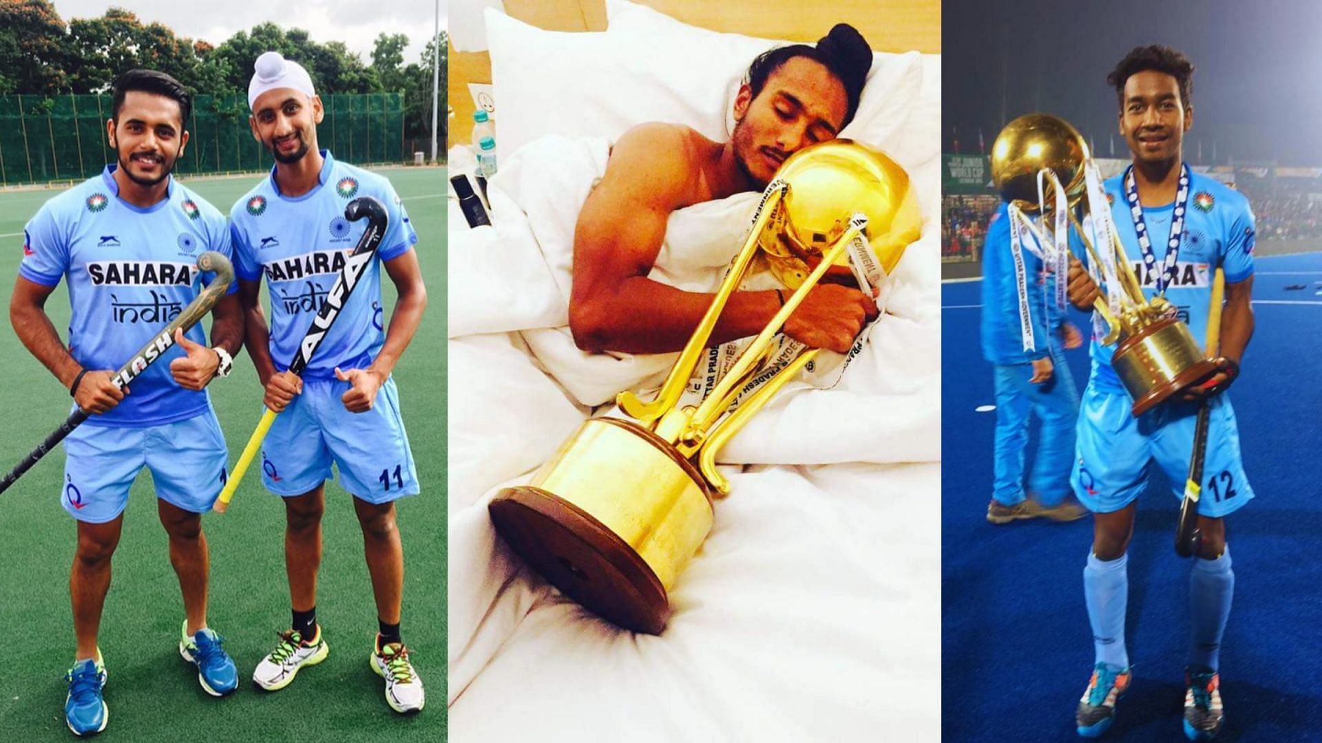 Some players from the 2016 Indian Junior World Cup-winning team (Images - Players&#039; Instagram)