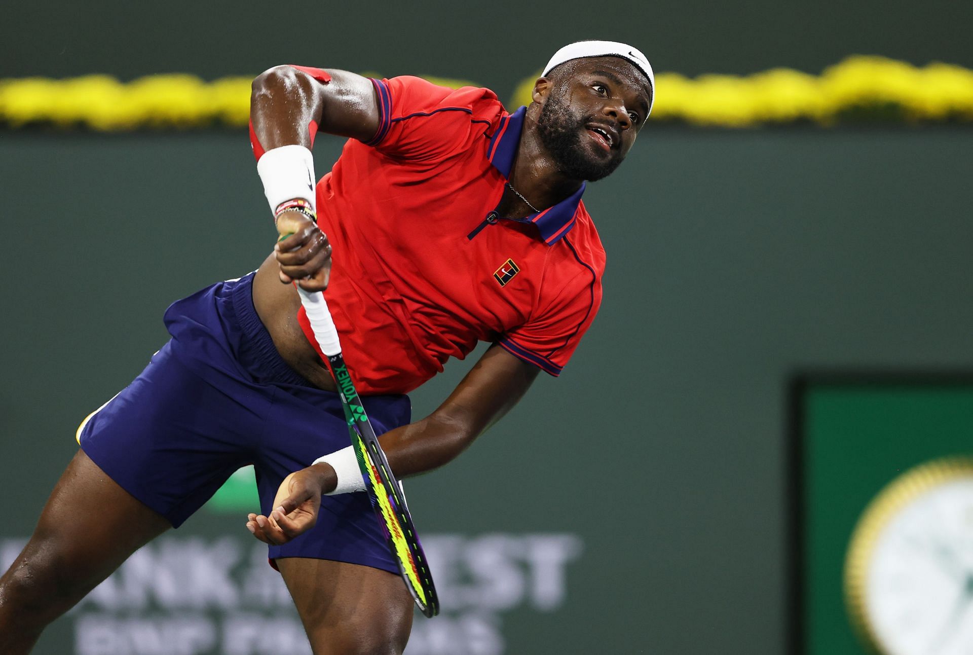 Frances Tiafoe in action at the BNP Paribas Open