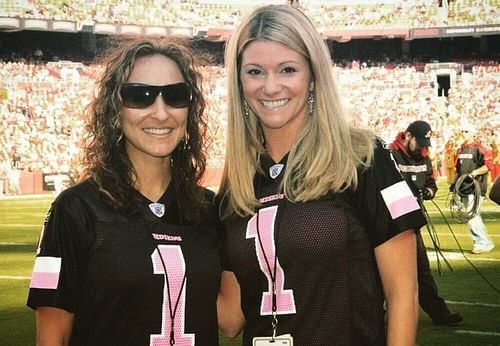 Melanie Coburn (right) is accussing Dan Snyder of using Bruce Allen as a distraction