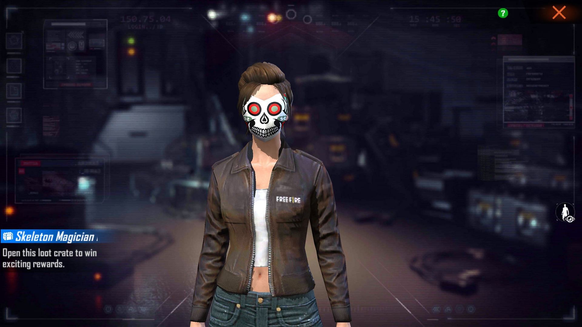 Skeleton Magician Mask Loot Crate in Free Fire (Image via Free Fire)
