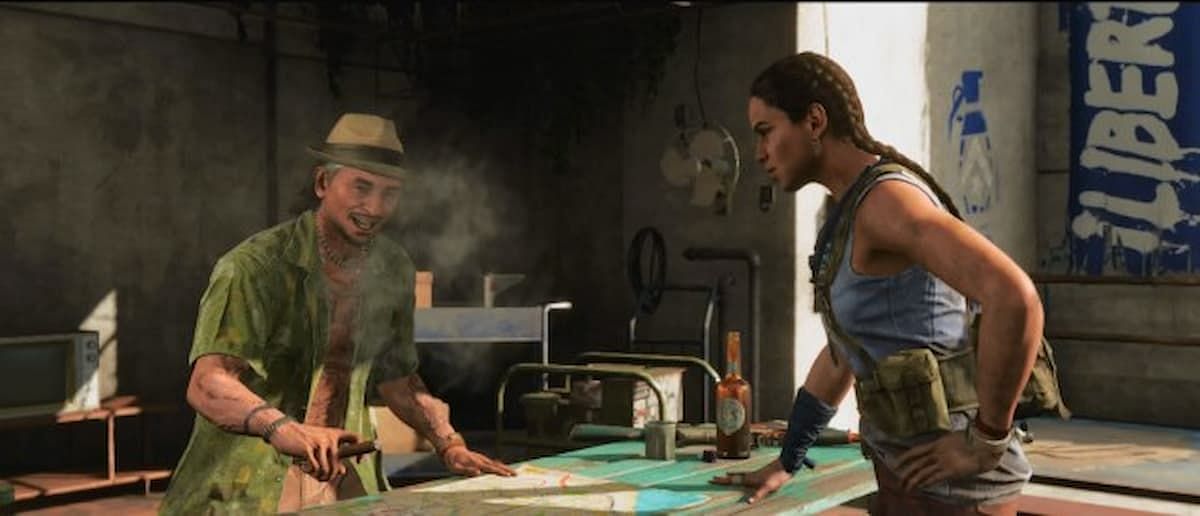 A cutscene with Clara and Juan in Paradise Lost (Image via Ubisoft)
