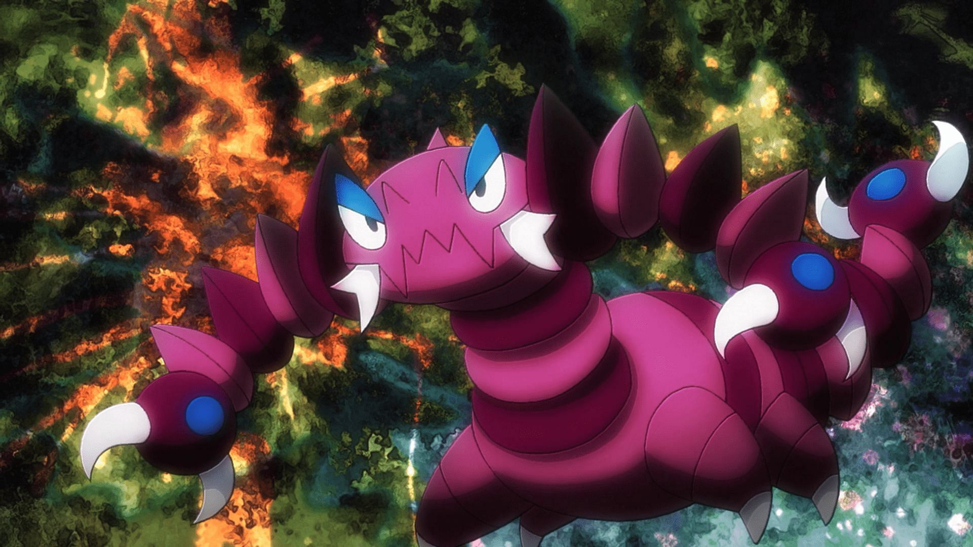 Drapion as it appears in the anime (Image via The Pokemon Company)