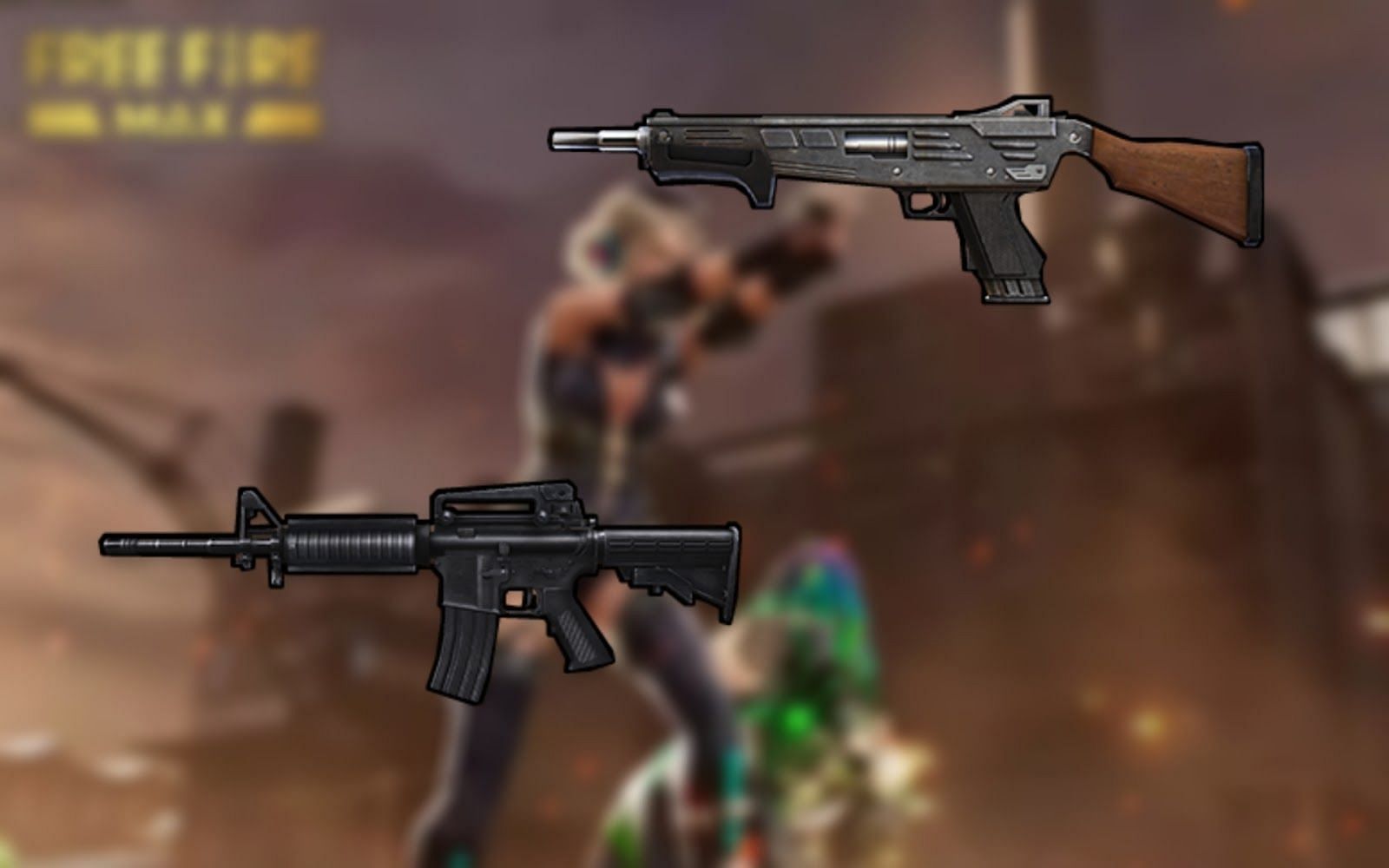 MAG-7 and M4A1 (Image via Free Fire MAX)