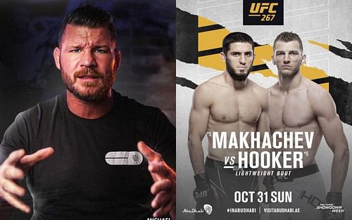 Michael Bisping (left), Dan Hooker & Islam Makhachev (right) [Images Courtesy: @mikebisping @danhangman on Instagram]