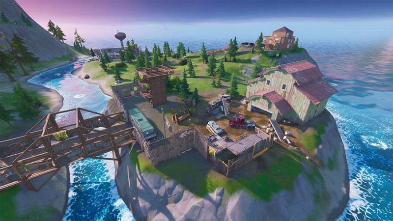 Camp Cod is the new location for the latest NPC, Dire (Image via Epic Games)