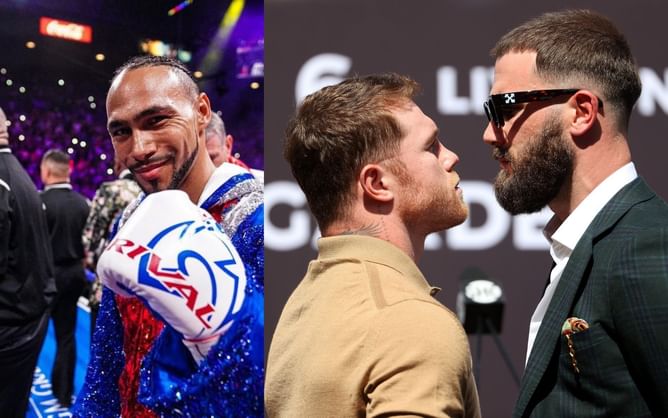 "He punches the heavy bag like he's punching a wall" - Keith Thurman analyzes Canelo Alvarez vs. Caleb Plant; commends 'Sweethands' for his heart