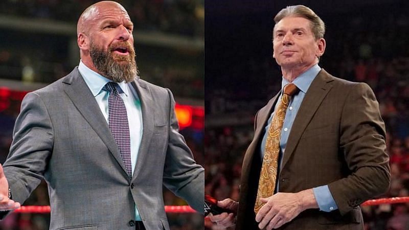 Triple H and Vince McMahon in WWE