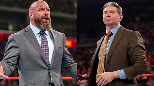 Triple H and Vince McMahon in WWE