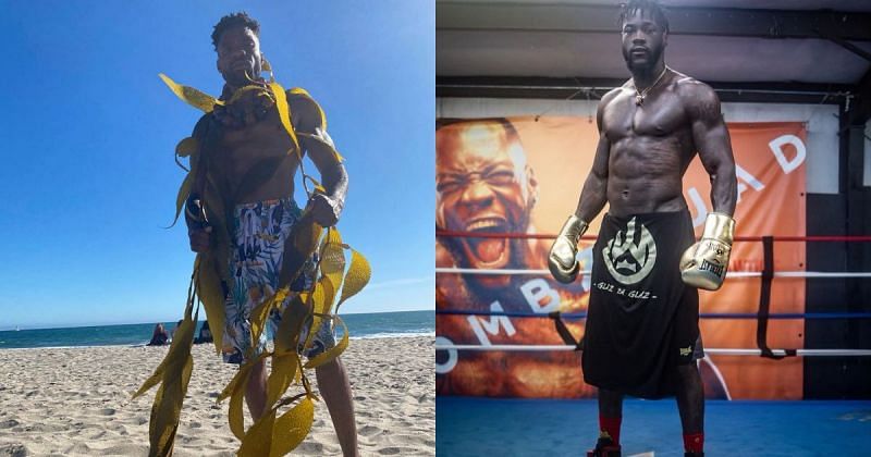 Loaded Lux (L) and Deontay Wilder (R) via Instagram @iamloadedlux and @bronzebomber