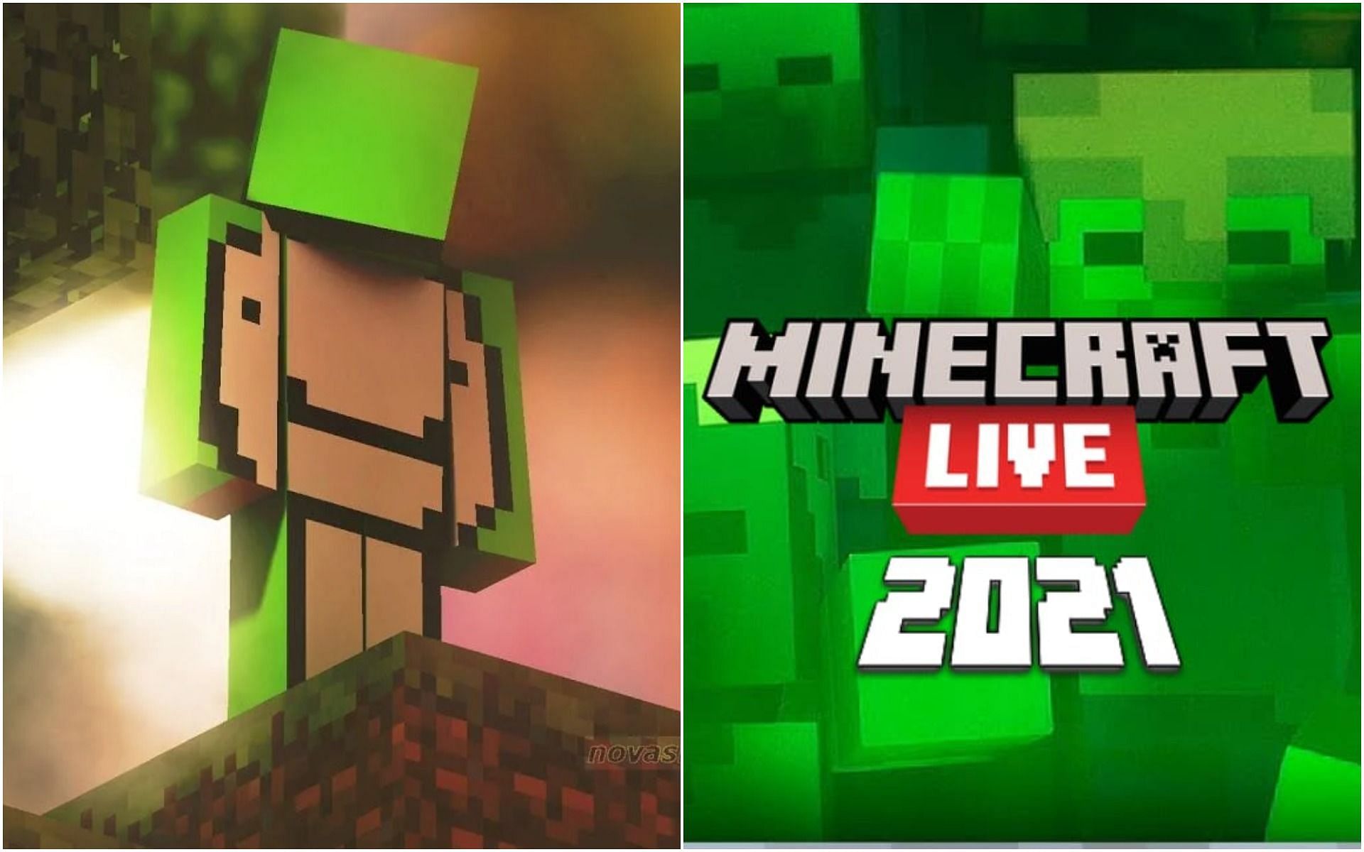 Dream and Minecraft Live 2021 (Image via Dream and Mojang)