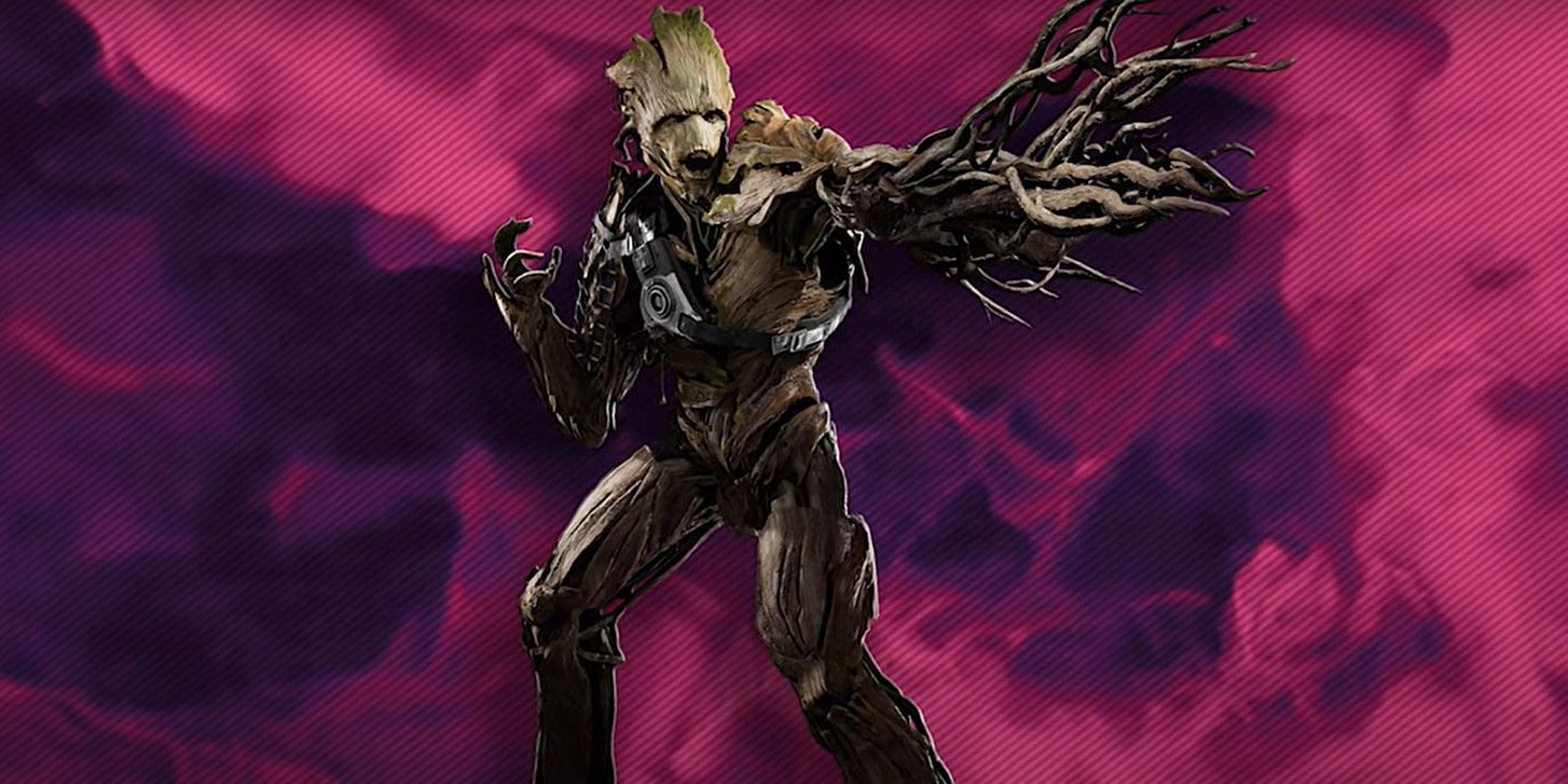 Groot in Marvel&#039;s Guardians of the Galaxy (Image via Eidos-Montr&eacute;al)