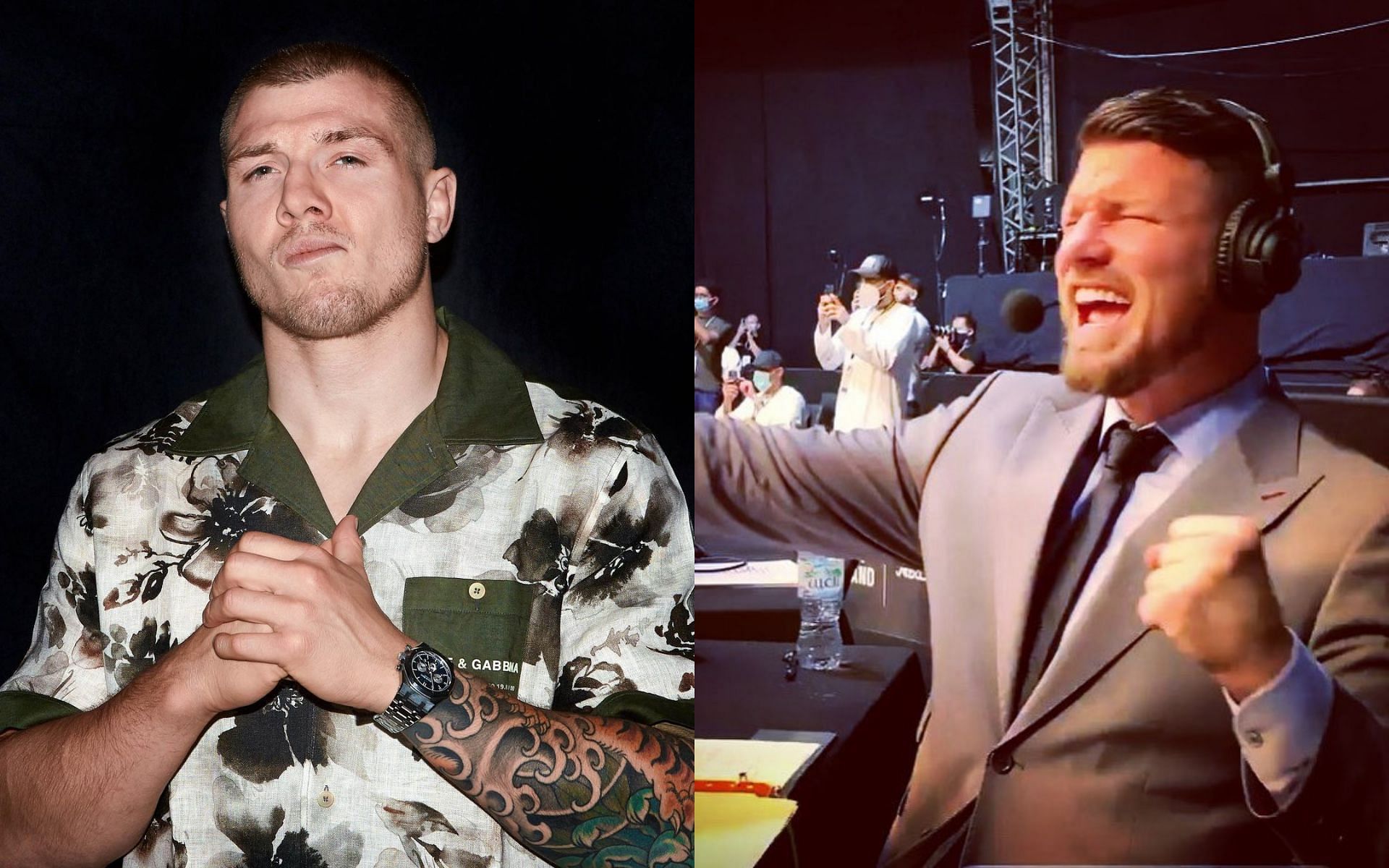 Marvin Vettori (left) &amp; Michael Bisping (right) [Image Credits- @marvinvettori &amp; @mikebisping on Instagram]