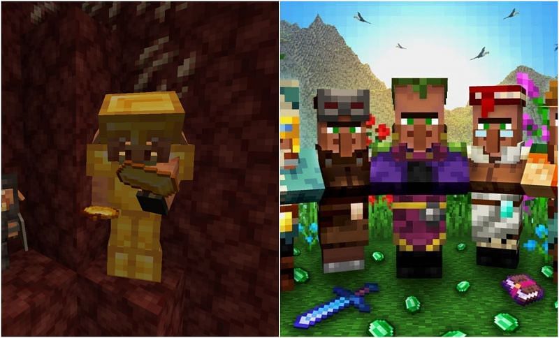 Trading and bartering (Image via Minecraft)
