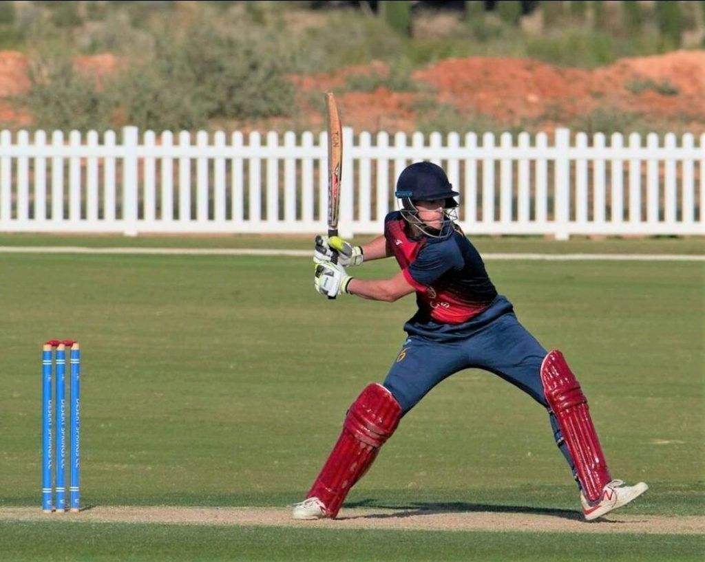 Jack Perman in action for Spain (Image Courtesy: Cricket Espana)