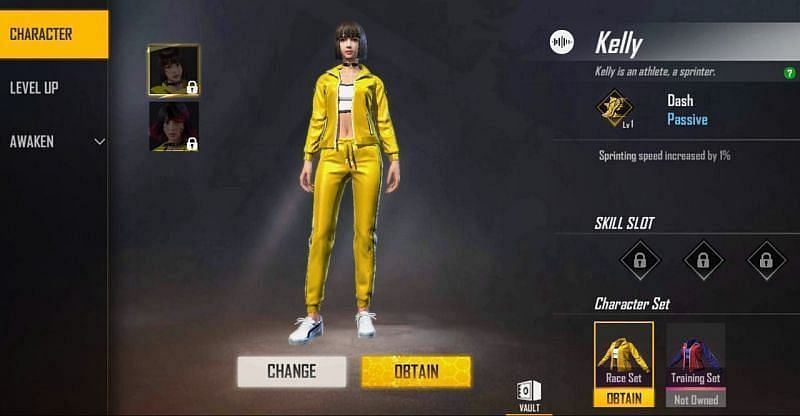 Free Fire Max में Kelly (Image Via Garena)