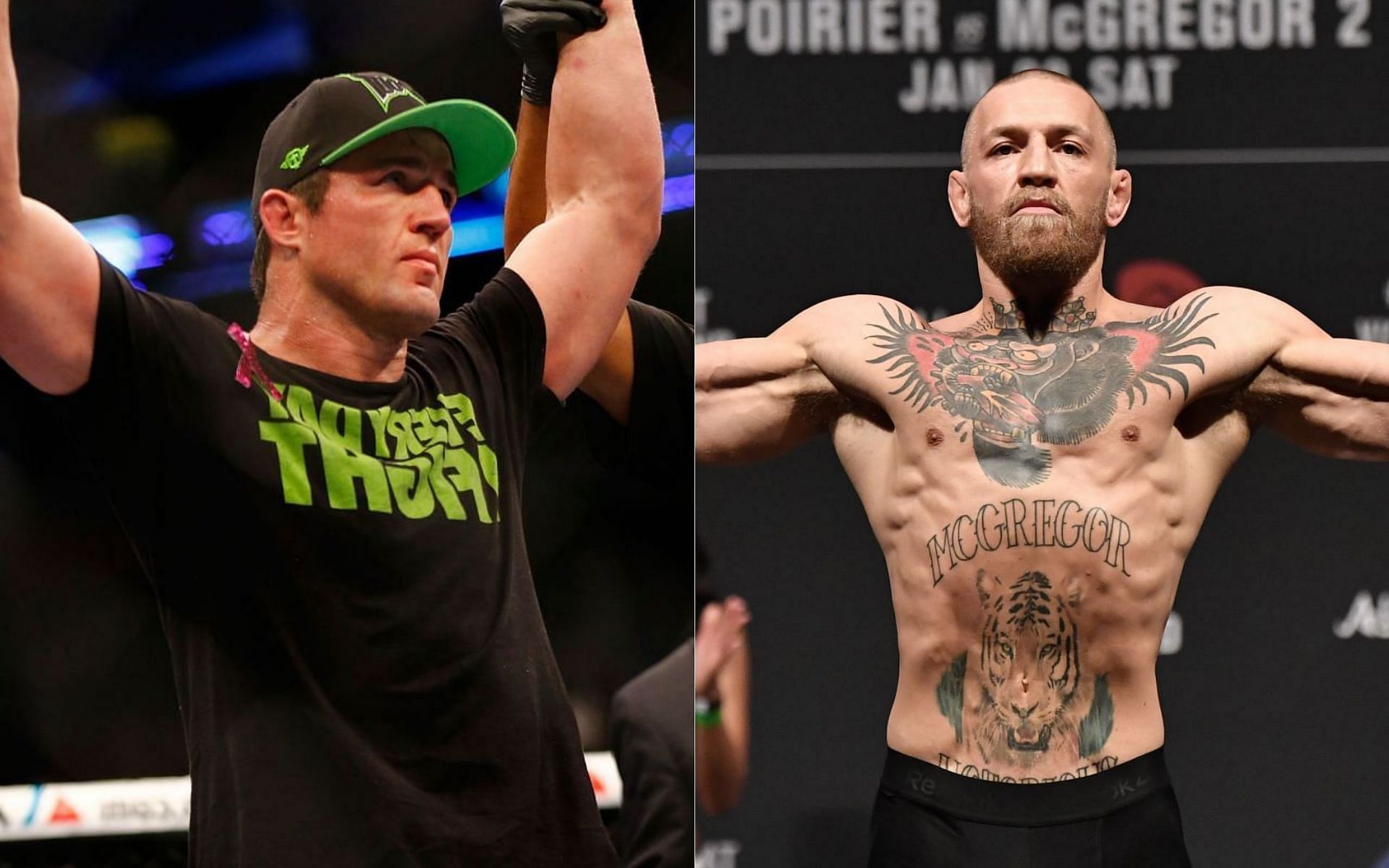 Chael Sonnen (left) and Conor McGregor (right)