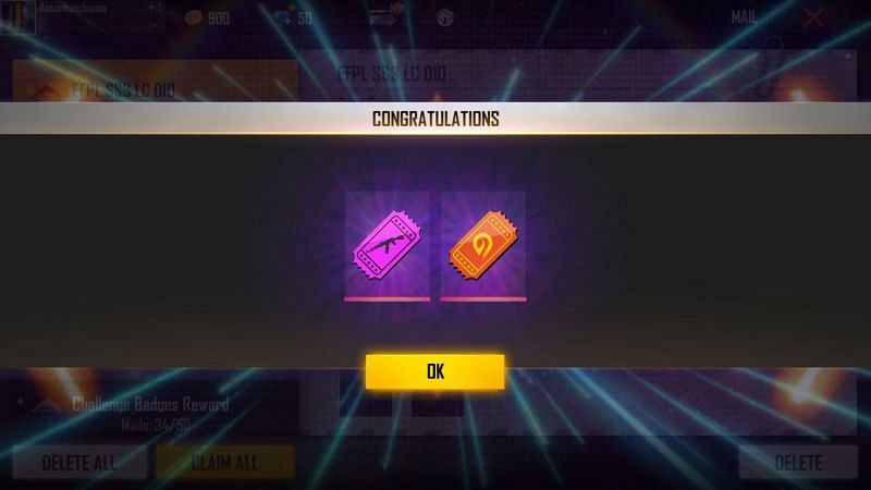Weapon Royale Voucher and Incubator Voucher (Image via Free Fire)