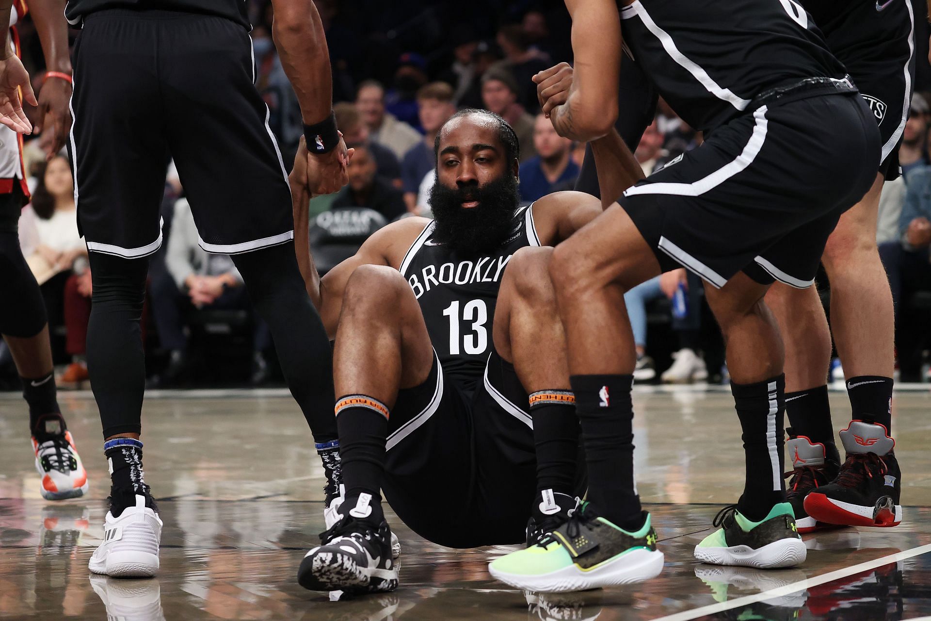 James Harden is still struggling with his game, five games into the season for the Brooklyn Nets