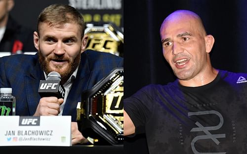 UFC light heavyweight champion Jan Blachowicz (left) and No.1 contender Glover Teixeira (right)