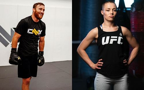 Justin Gaethje (left) and Rose Namajunas (right) [Image Credit: @justin_gaethje & @rosenamajunas via Instagram]