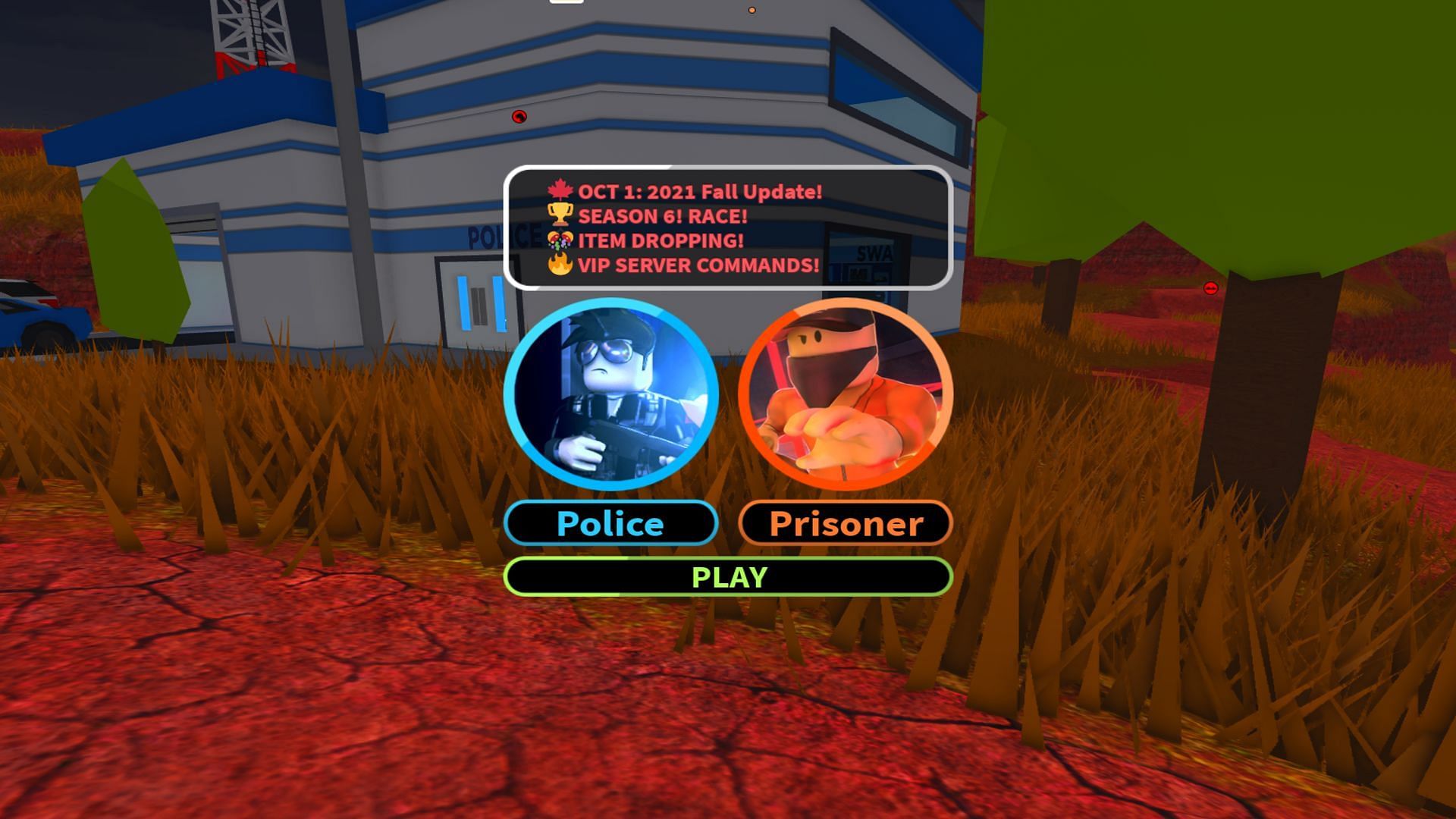 Be a criminal or be in law enforcement. (Image via Roblox)