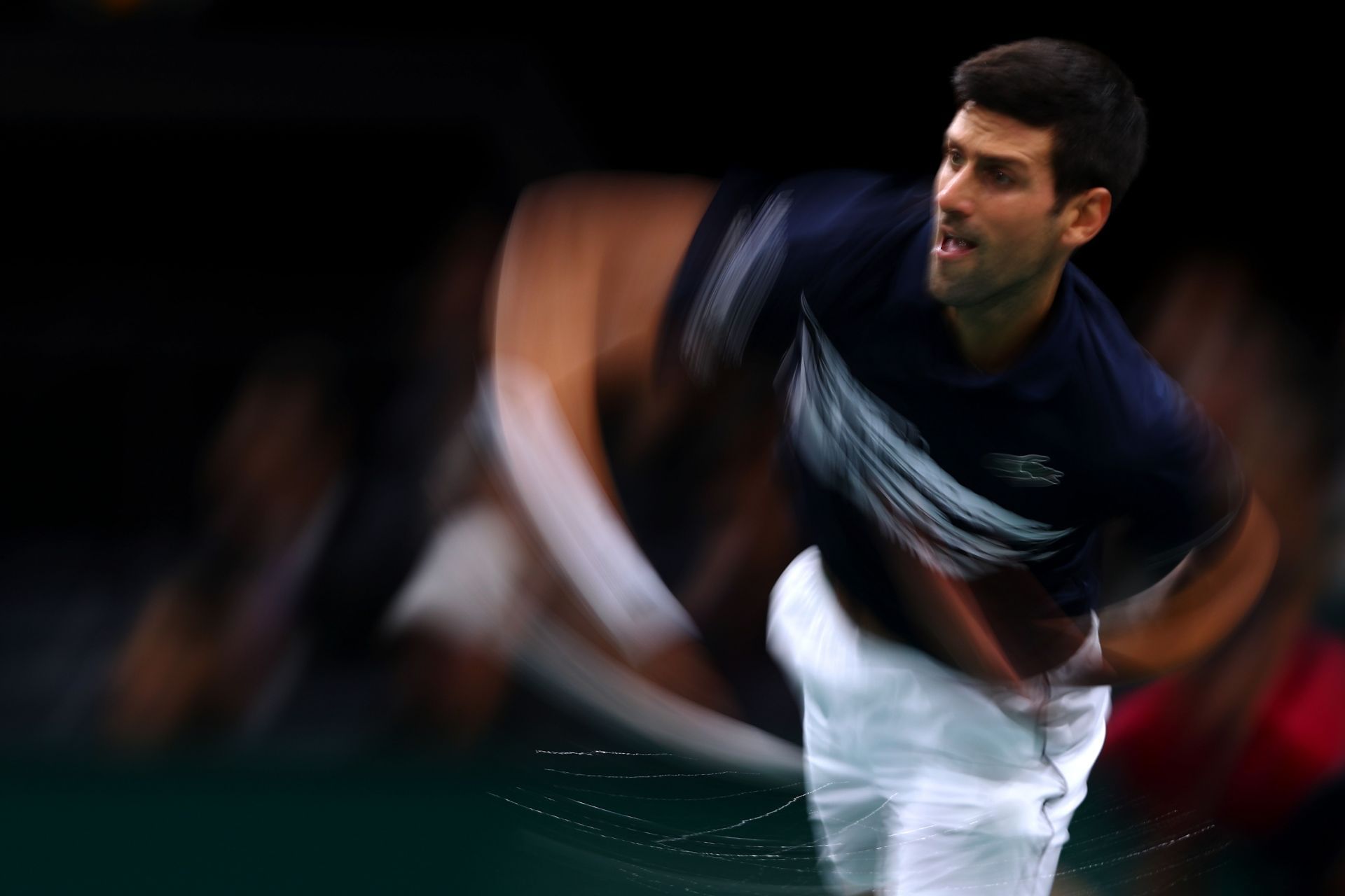 Novak Djokovic at the 2019 Rolex Paris Masters