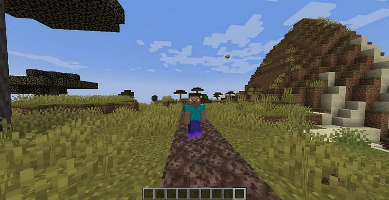 Traveling using Soul Speed boots (Image via Mojang)