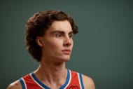 Josh Giddey during the 2021 NBA Rookie Photo Shoot