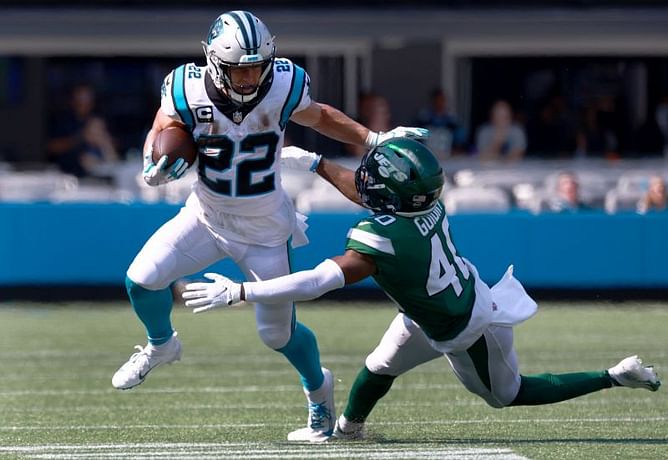 Is Christian McCaffrey playing tonight against the Eagles?