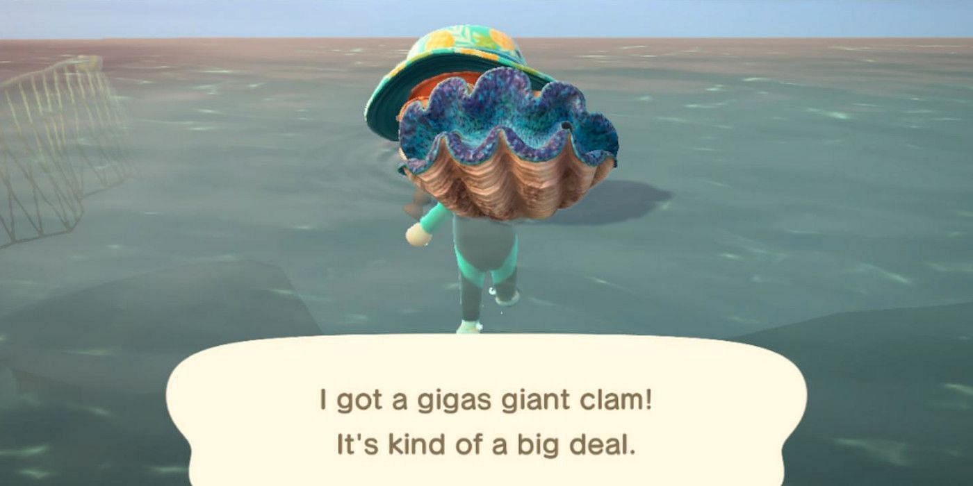 The Gigas giant clam is available in November in the Northern Hemisphere (Image via Nintendo)