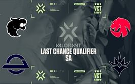 Valorant Champions Tour: SA Last Chance Qualifier - Standings after Group Stage