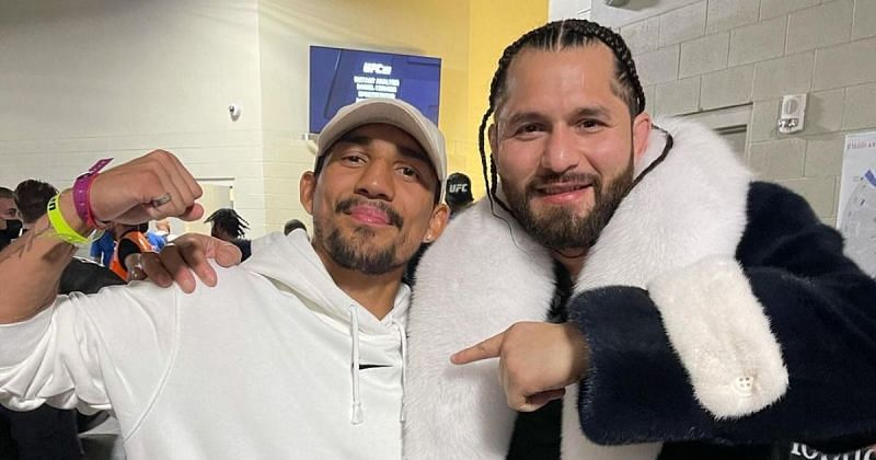 Teofimo Lopez (left), Jorge Masvidal (right) [Image Courtesy: @gamebredfighter on Instagram]