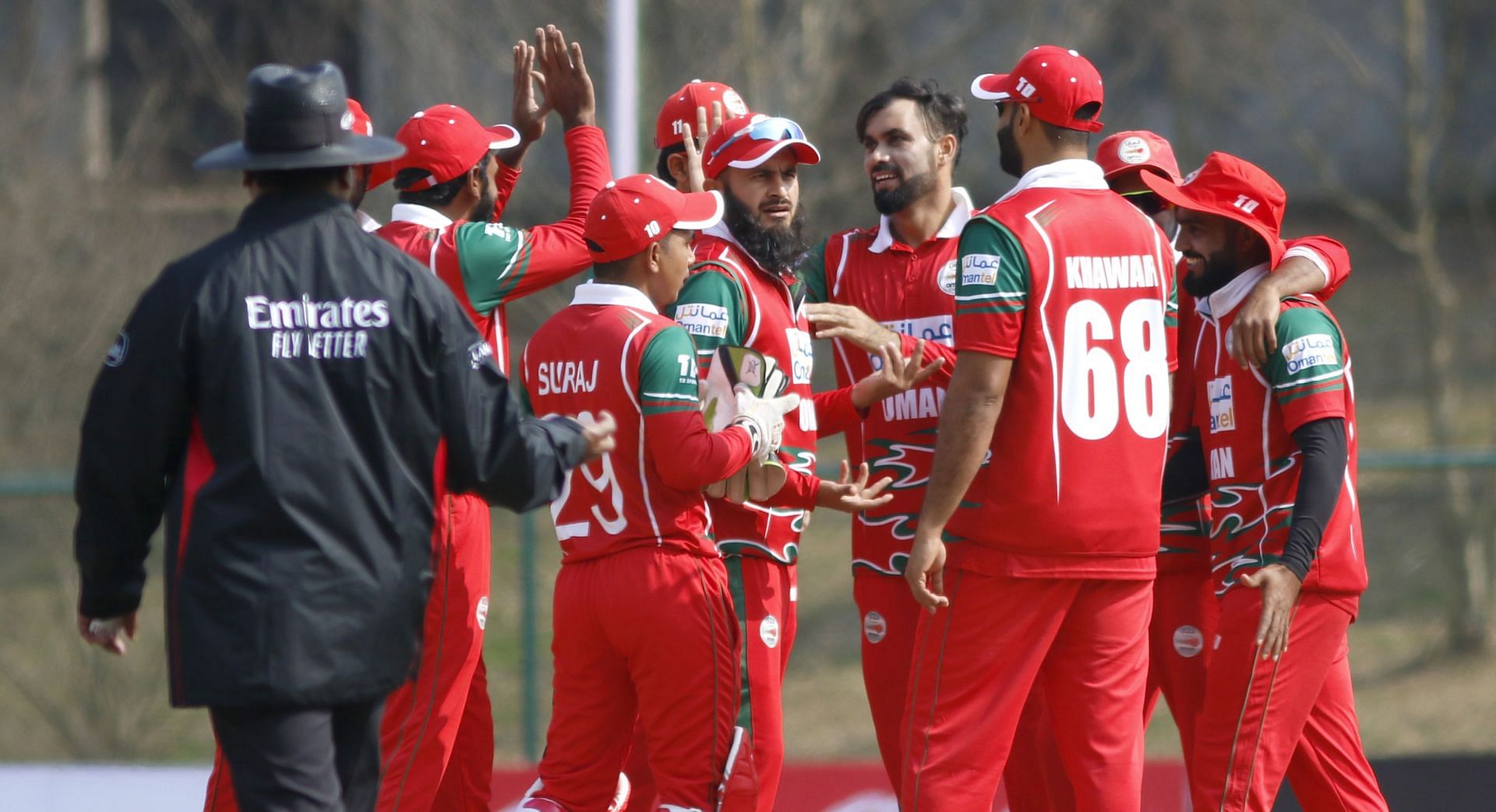 The Oman Cricket Team (Image Courtesy: ICC)