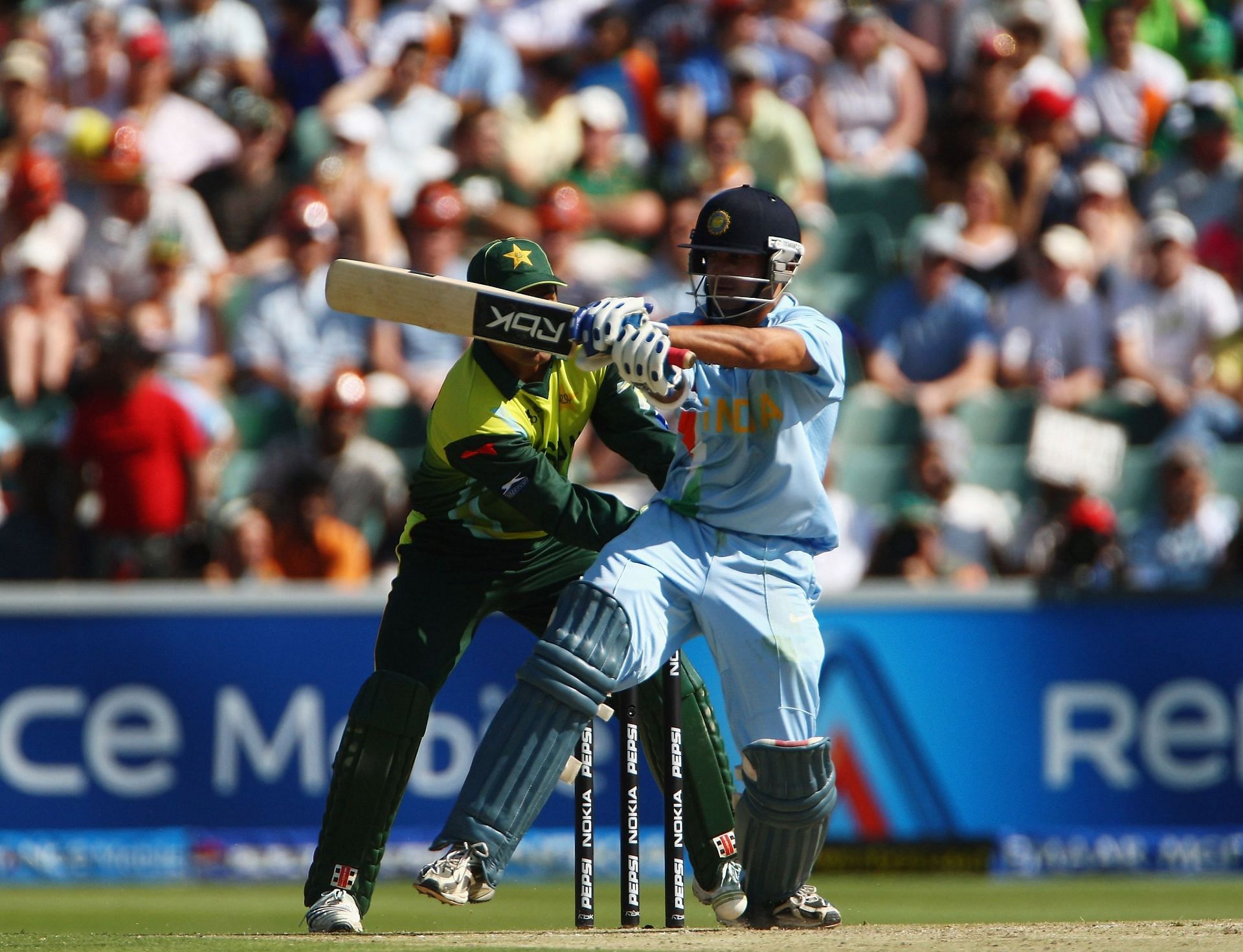 Gautam Gambhir in action during ICC T20 World Cup 2007