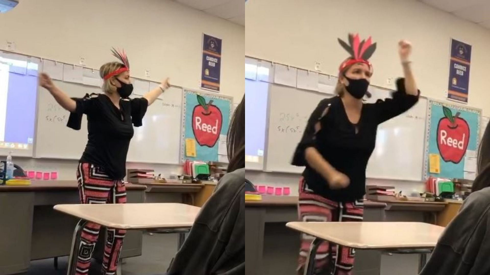 High school teacher Candice Reed slammed over Native American viral dance video (Image via Akalei Brown/Instagram)