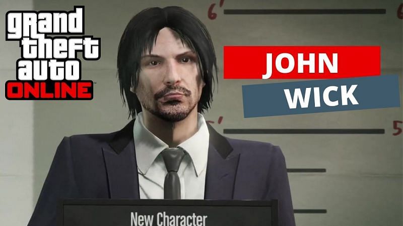 Character Creator Screen for John Wick look-alike (Image via YouTube/Naughty Soro)