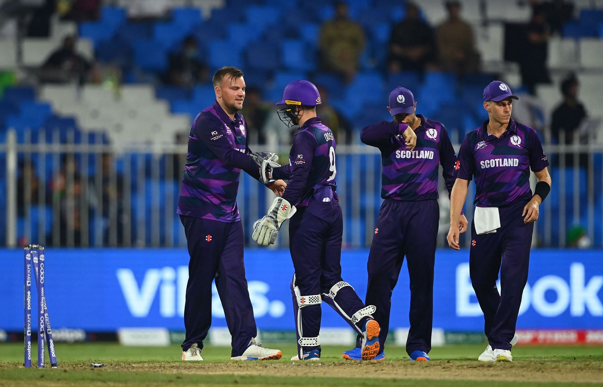 Scotland players during the match against Afghanistan. Pic: Getty Images