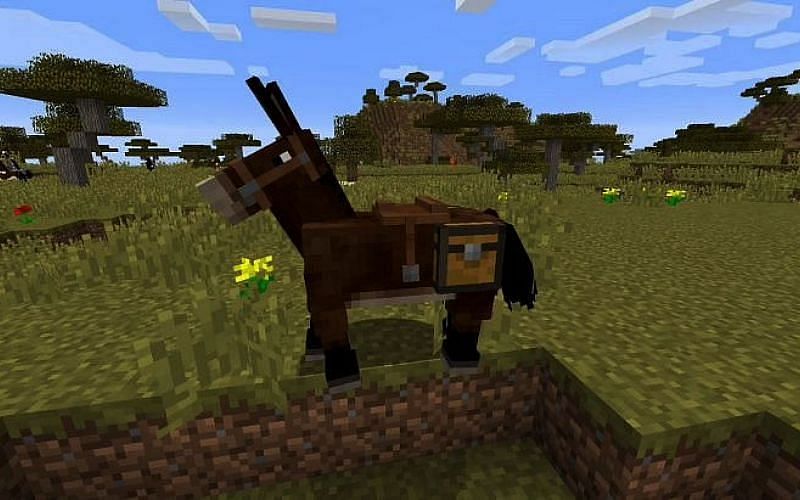 A Minecraft mule (Image via Minecraft)