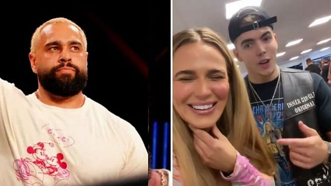 Watch: Lana bumps into Sammy Guevara at fan signing