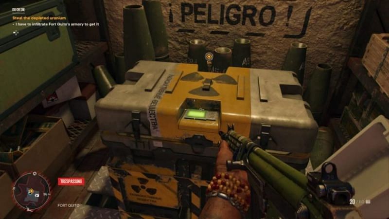 The depleted uranium cache. (Image via Ubisoft)