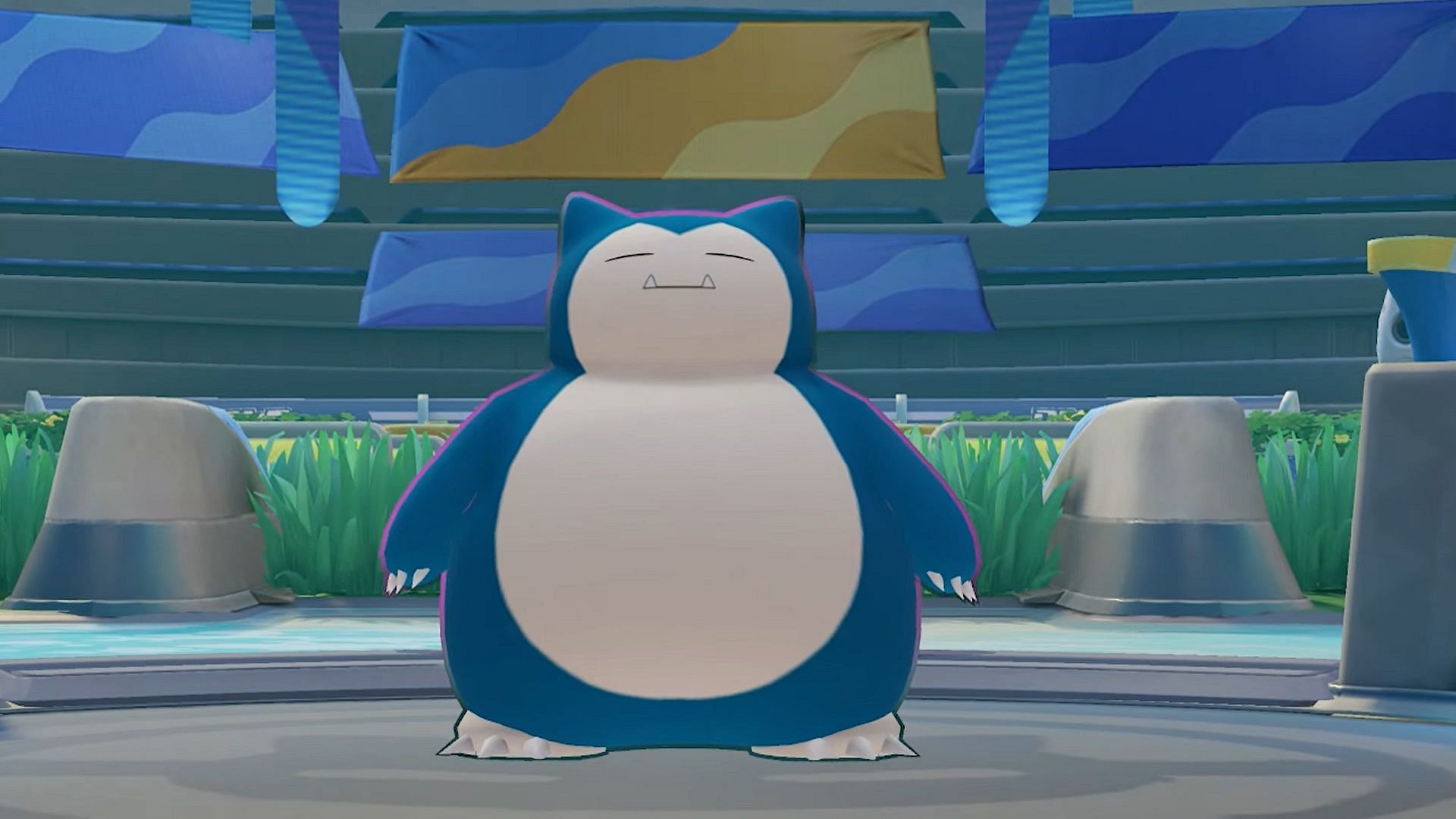 Snorlax also makes an appearance in Pokemon Unite as a playable character. (Image via The Pokemon Company)