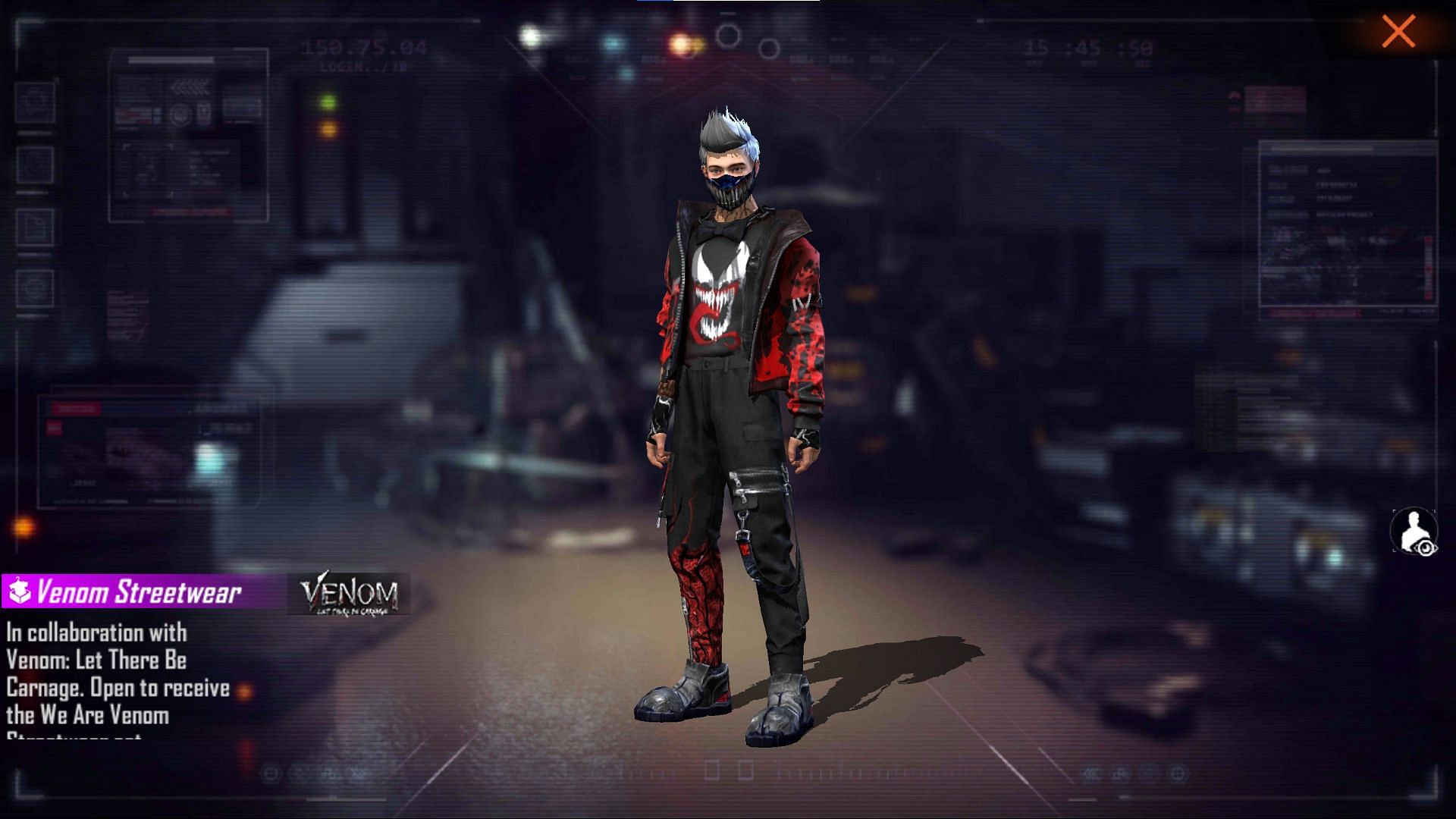 We Are Venom Streetwear can be redeemed until 24 October (Image via Free Fire)