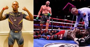 Watch: Israel Adesanya shares real-time reaction to epic trilogy fight between Tyson Fury and Deontay Wilder
