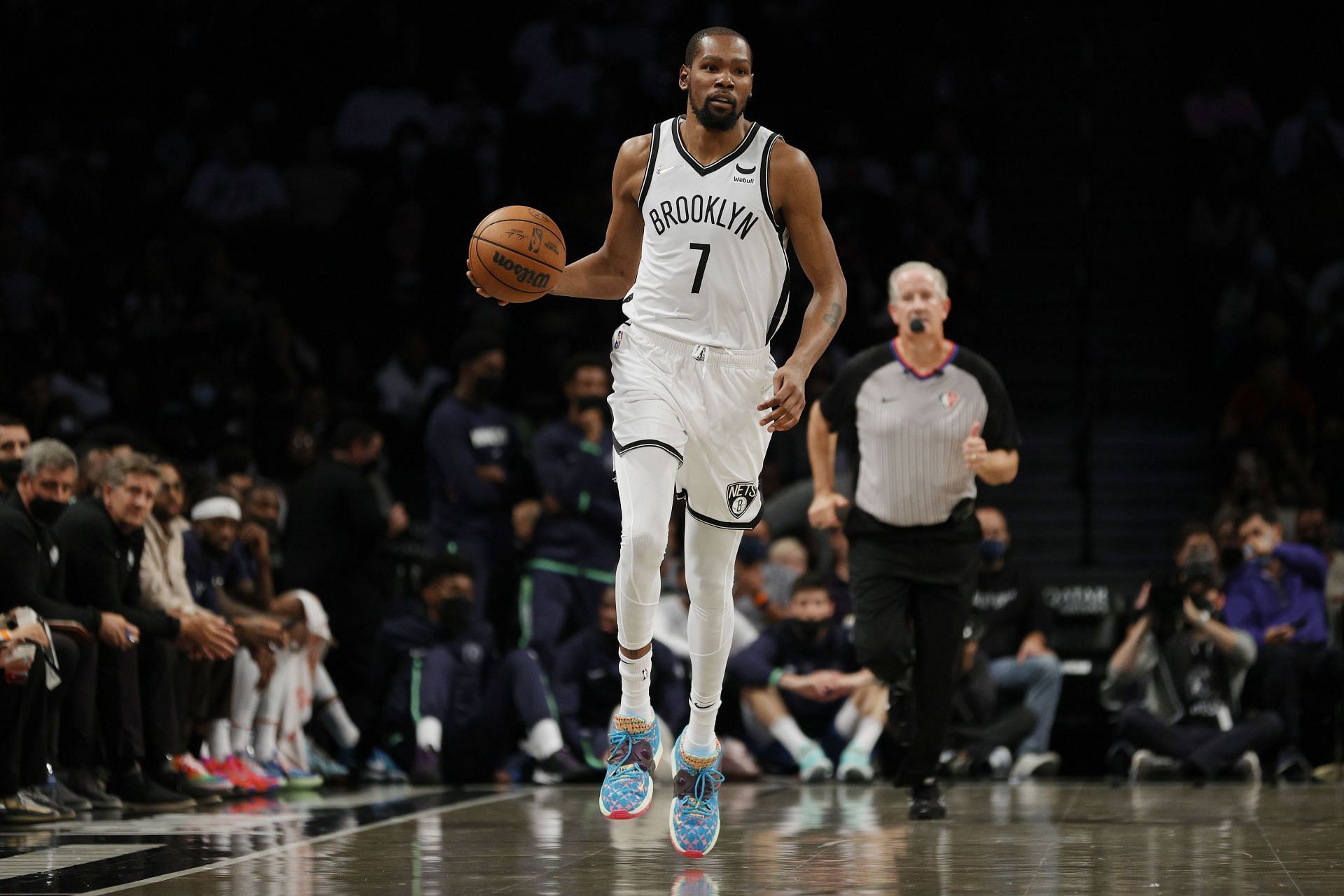 Kevin Durant #7 of the Brooklyn Nets.